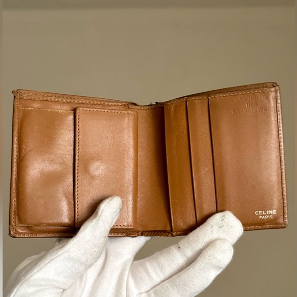 Celine Macadam Pattern Bifold Wallet Vintage - Picture 10 of 16
